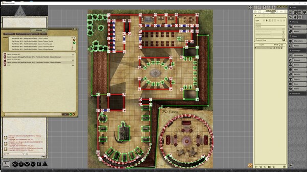 Fantasy Grounds - Pathfinder RPG - Pathfinder Flip-Mat - Classic Museum
