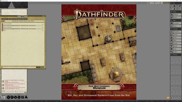 Fantasy Grounds - Pathfinder RPG - Pathfinder Flip-Mat - Classic Museum