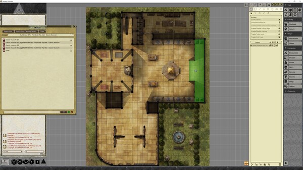 Fantasy Grounds - Pathfinder RPG - Pathfinder Flip-Mat - Classic Museum