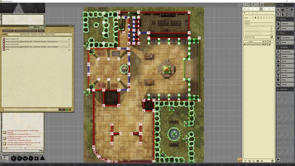 Fantasy Grounds - Pathfinder RPG - Pathfinder Flip-Mat - Classic Museum