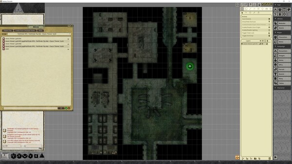 Fantasy Grounds - Pathfinder RPG - Pathfinder Flip-Mat - Classic Thieves' Guild