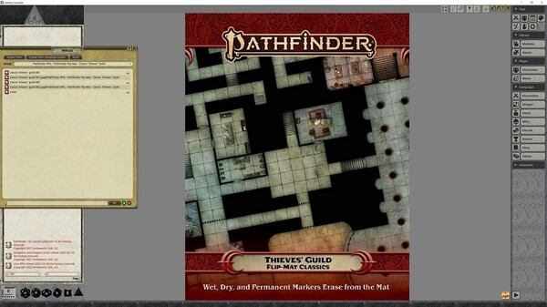 Fantasy Grounds - Pathfinder RPG - Pathfinder Flip-Mat - Classic Thieves' Guild