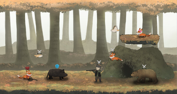 Red Fox and the Four Seasons - Design My Forest 2 screenshot 6