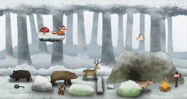 Red Fox and the Four Seasons - Design My Forest 2 screenshot 5