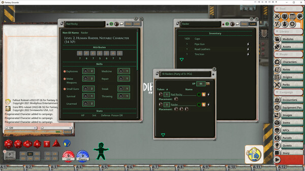 Fantasy Grounds - Fallout RPG - Once Upon a Time in the Wasteland