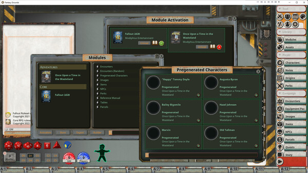 Fantasy Grounds - Fallout RPG - Once Upon a Time in the Wasteland