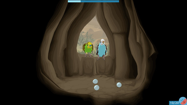 Screenshot z Budgie Genetics Simulator