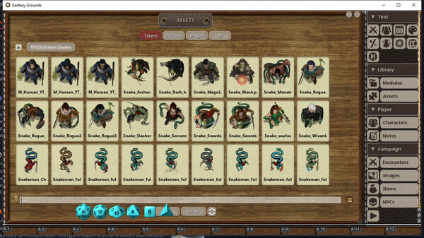 Fantasy Grounds - Devin Night Token Pack 159: Sinister Snakes