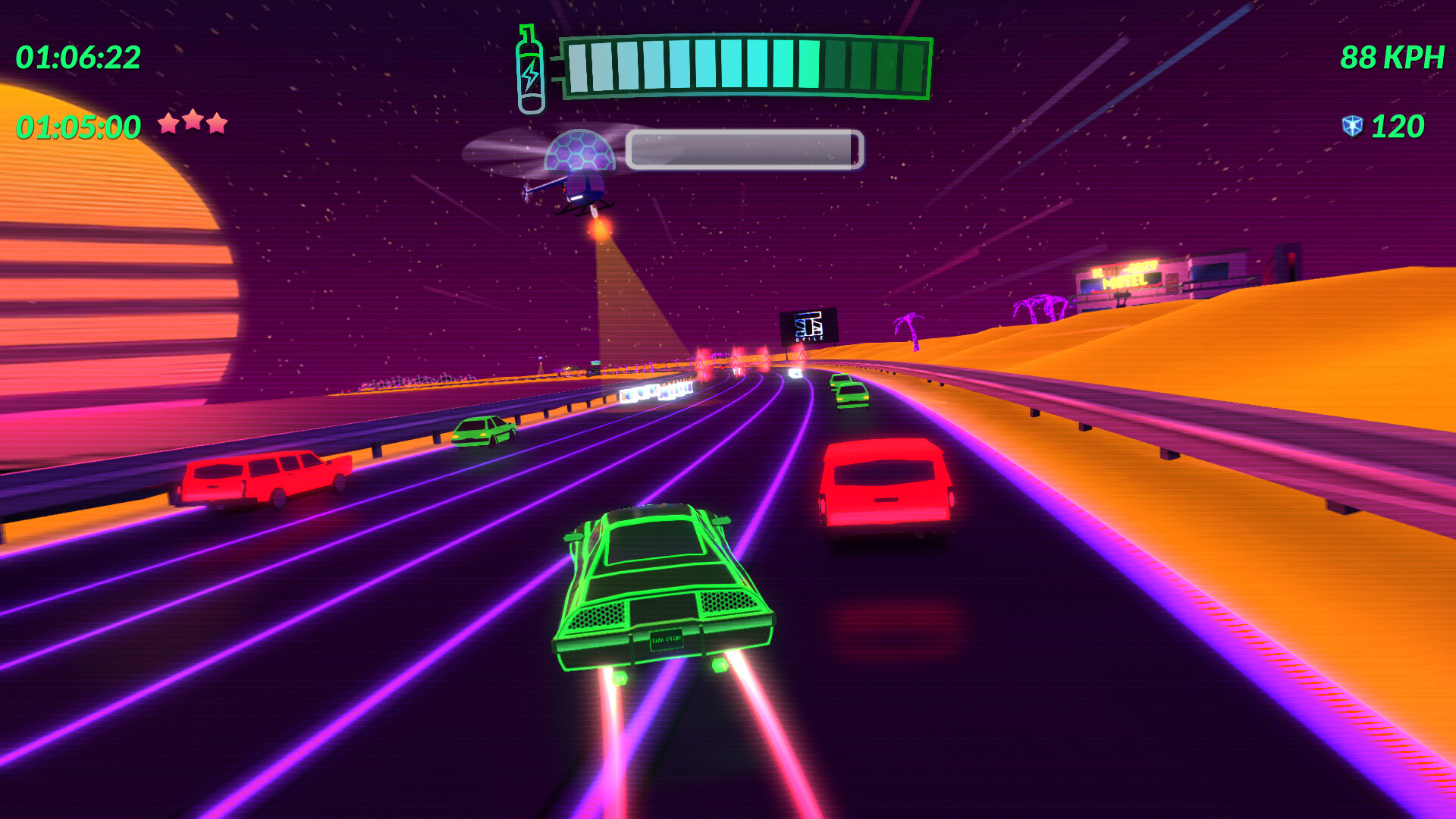 Retro Drive: Revamped screenshot #1