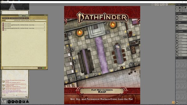 Fantasy Grounds - Pathfinder RPG - GameMastery Flip-Mat - Classic Keep
