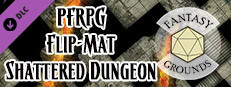Fantasy Grounds - Pathfinder RPG - Pathfinder Flip-Mat - Shattered Dungeon Small Capsule Image