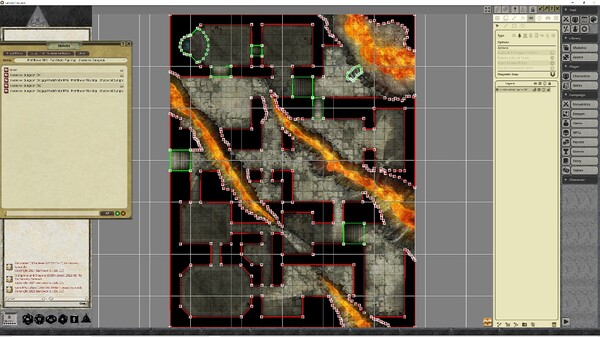 Fantasy Grounds - Pathfinder RPG - Pathfinder Flip-Mat - Shattered Dungeon