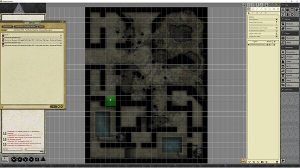 Fantasy Grounds - Pathfinder RPG - Pathfinder Flip-Mat - Shattered Dungeon