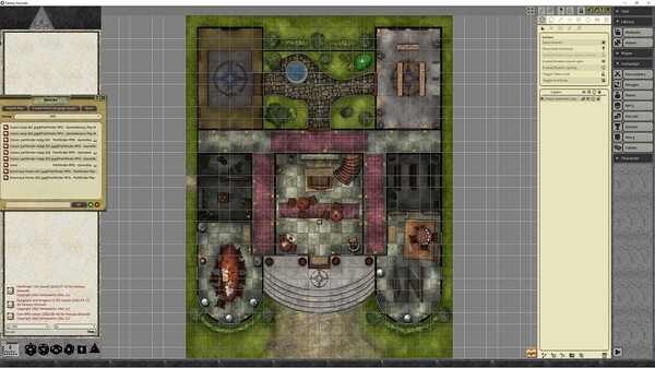 Fantasy Grounds - Pathfinder RPG - GameMastery Flip-Mat - Classic Pathfinder Lodge