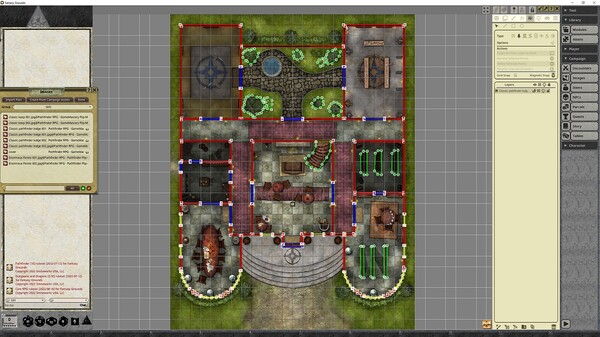 Fantasy Grounds - Pathfinder RPG - GameMastery Flip-Mat - Classic Pathfinder Lodge
