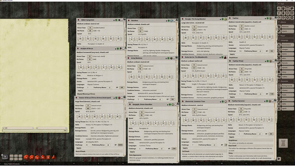 Screenshot z Fantasy Grounds - Rappan Athuk