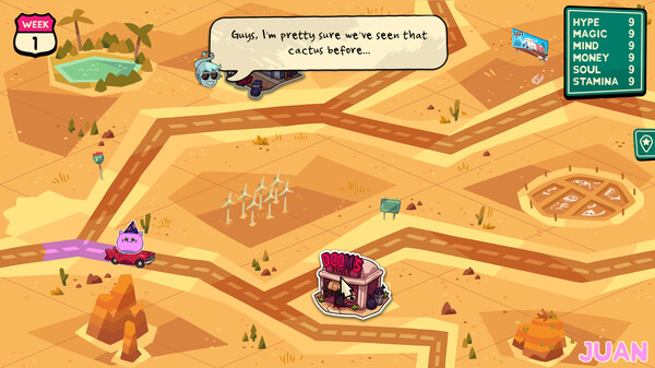 Monster Roadtrip Playable character - Juan