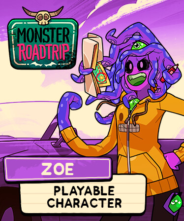 Monster Roadtrip Playable character - Zoe