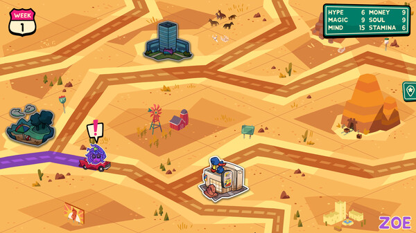 Monster Roadtrip Playable character - Zoe