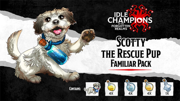 Idle Champions - Scotty the Rescue Pup Familiar Pack