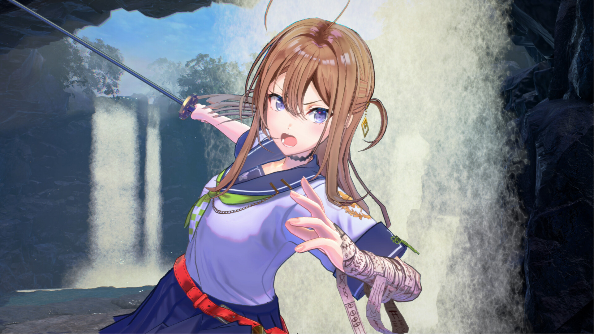 SAMURAI MAIDEN - Tsumugi's Costume: Uniform (In Water and Dream) Featured Screenshot #1