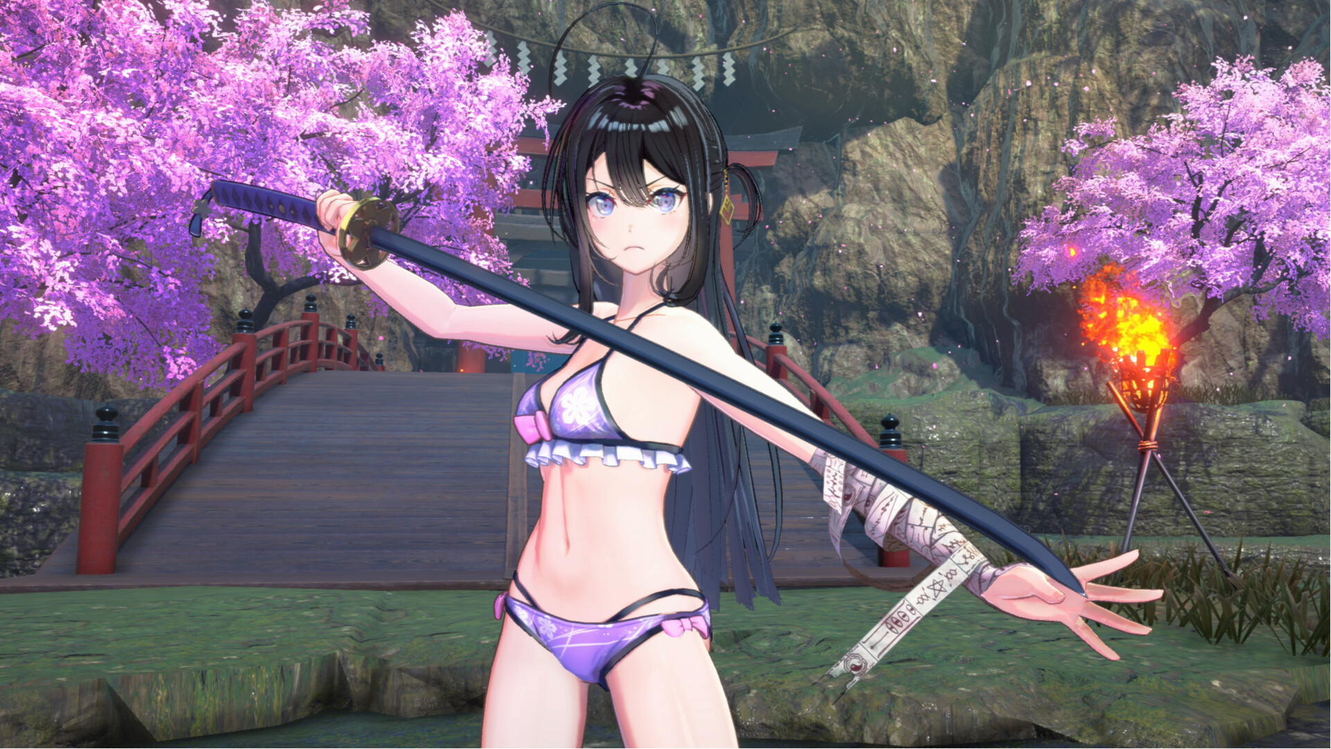 SAMURAI MAIDEN - Tsumugi's Costume: Victory Swimsuit 4-Color Set Featured Screenshot #1