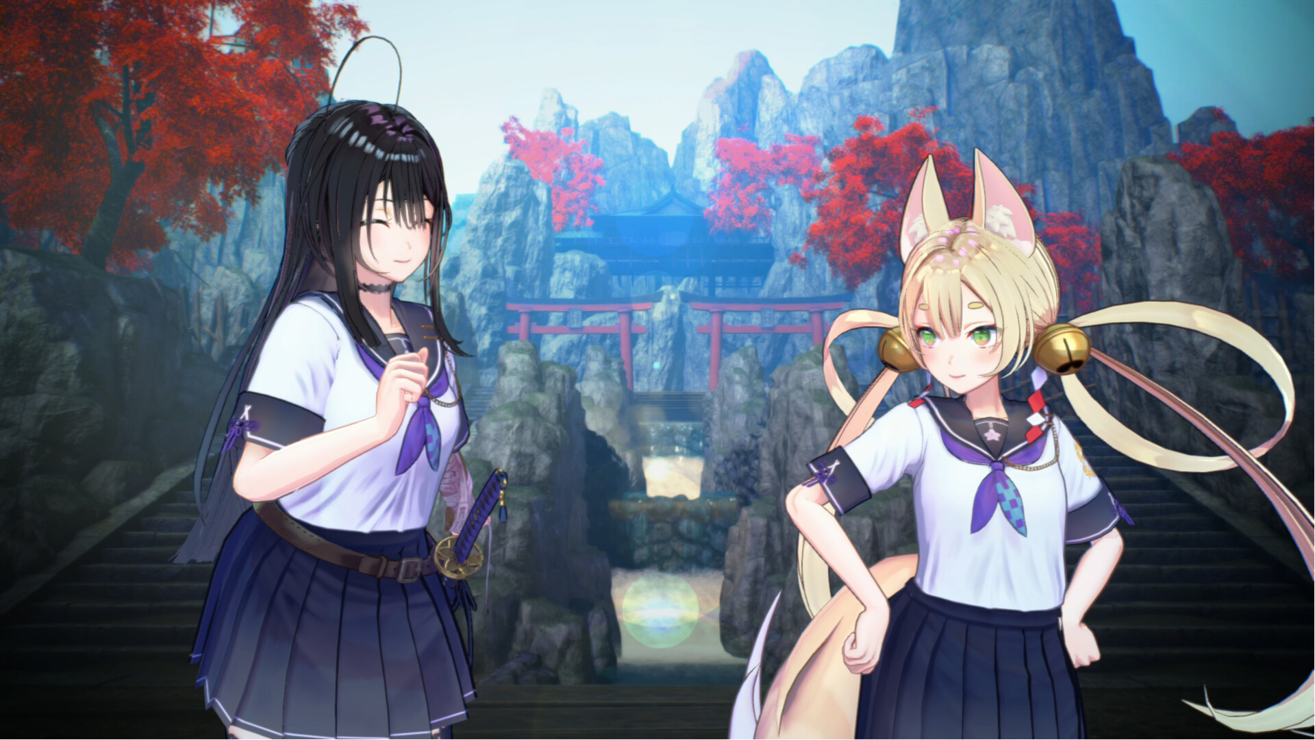 SAMURAI MAIDEN - Komimi's Costume: Matching Uniform 4-Color Set Featured Screenshot #1