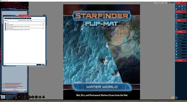 Fantasy Grounds - Starfinder RPG - Flip-Mat - Water World