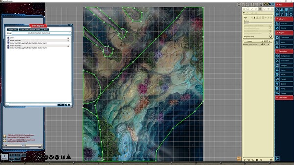Fantasy Grounds - Starfinder RPG - Flip-Mat - Water World