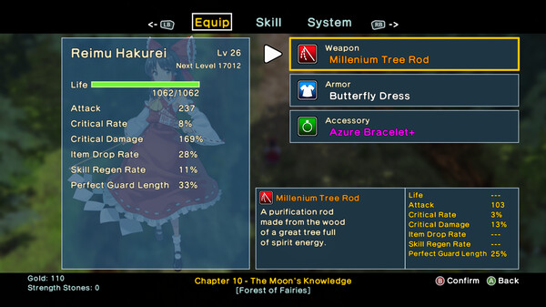Screenshot z Touhou: New World