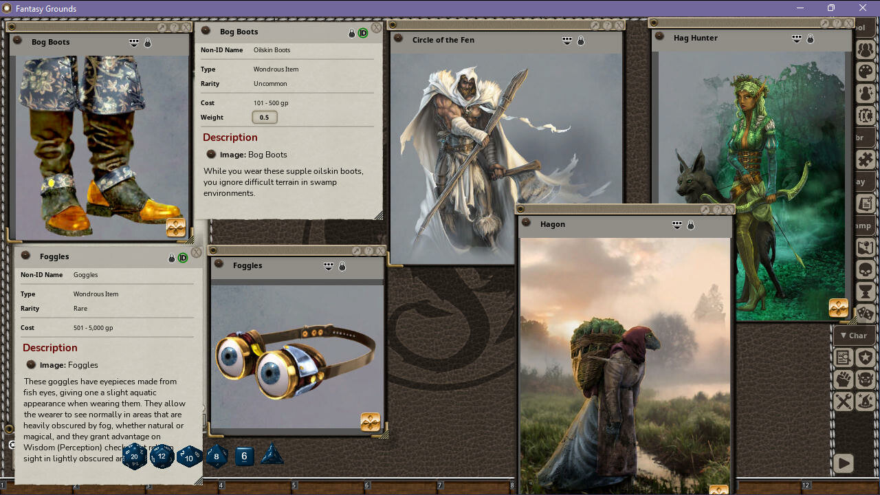 Fantasy Grounds - Menaces in the Marshlandのスクリーンショット 1