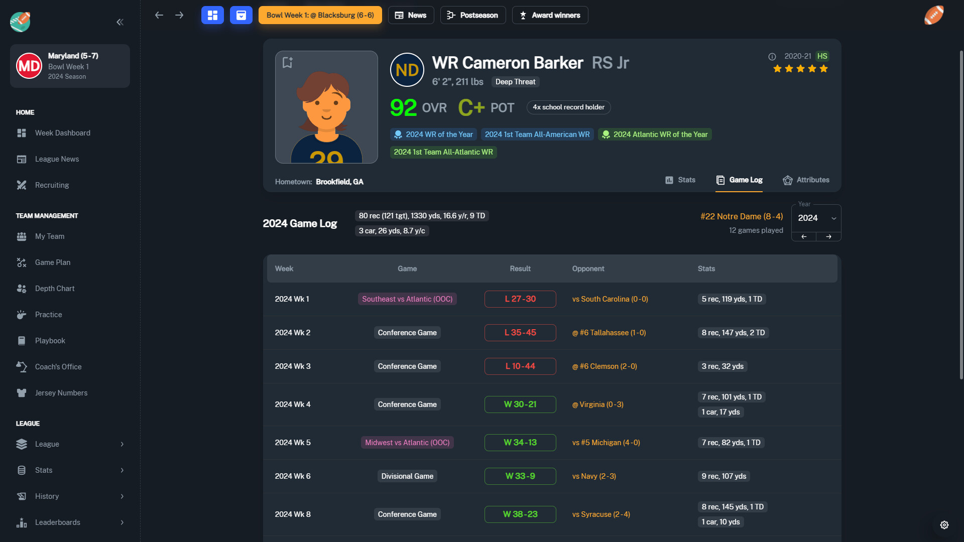 Football Coach: College Dynasty screenshot #16