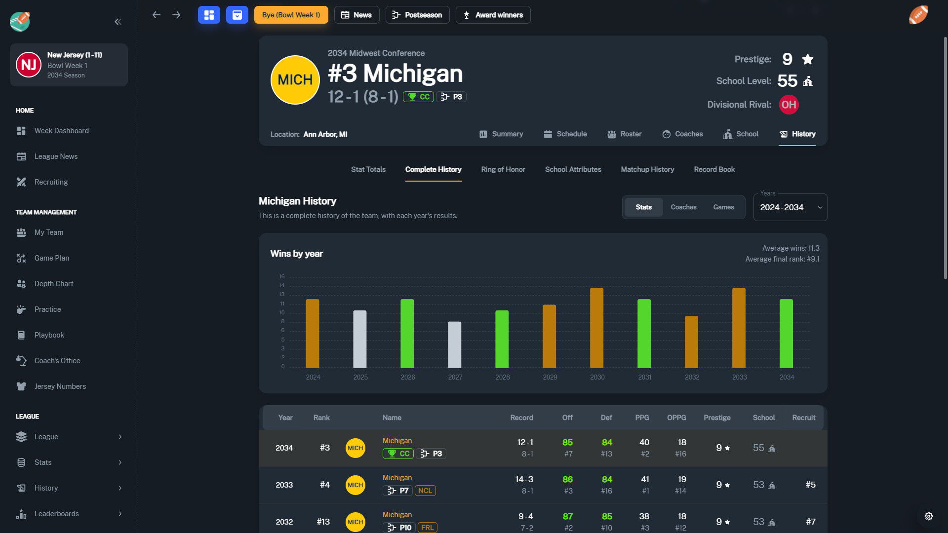 Football Coach: College Dynasty screenshot #18