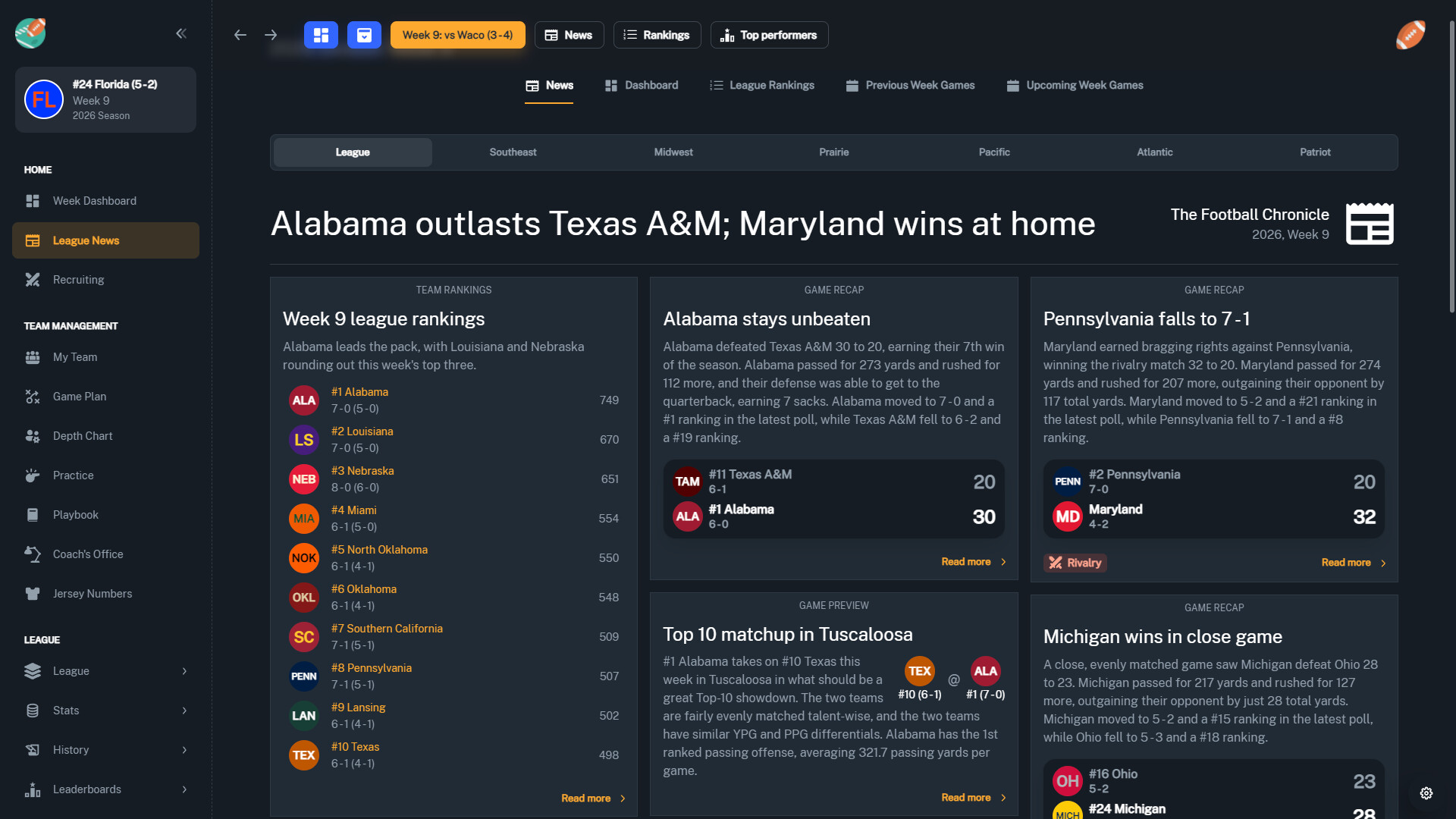 Football Coach: College Dynasty screenshot #6