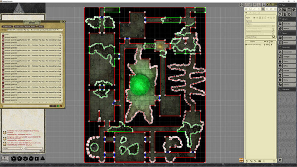 Screenshot z Fantasy Grounds - Pathfinder RPG - Pathfinder Flip-Mat - The Emerald Spire Superdungeon Multi-Pack