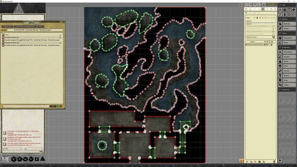 Fantasy Grounds - Pathfinder RPG - Pathfinder Flip-Mat - Flooded Dungeon