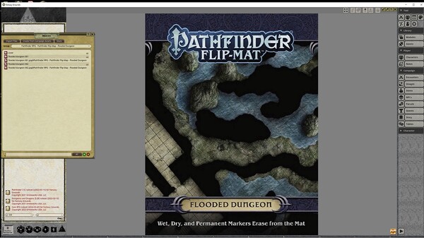 Fantasy Grounds - Pathfinder RPG - Pathfinder Flip-Mat - Flooded Dungeon