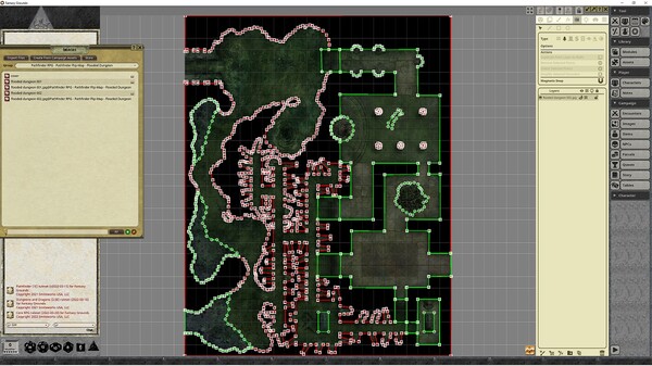 Fantasy Grounds - Pathfinder RPG - Pathfinder Flip-Mat - Flooded Dungeon