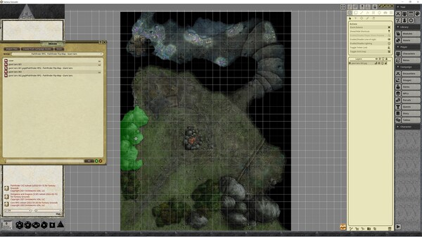 Fantasy Grounds - Pathfinder RPG - Pathfinder Flip-Mat - Giant lairs