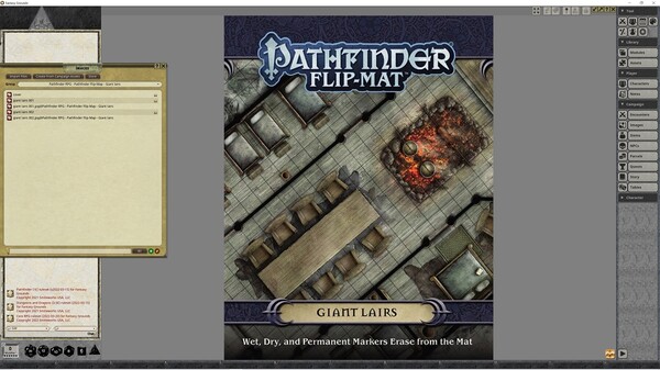 Fantasy Grounds - Pathfinder RPG - Pathfinder Flip-Mat - Giant lairs