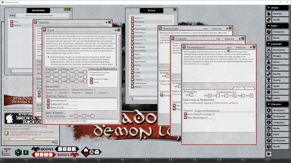 Fantasy Grounds - Shadow of the Demon Lord Demon’s Lord Companion
