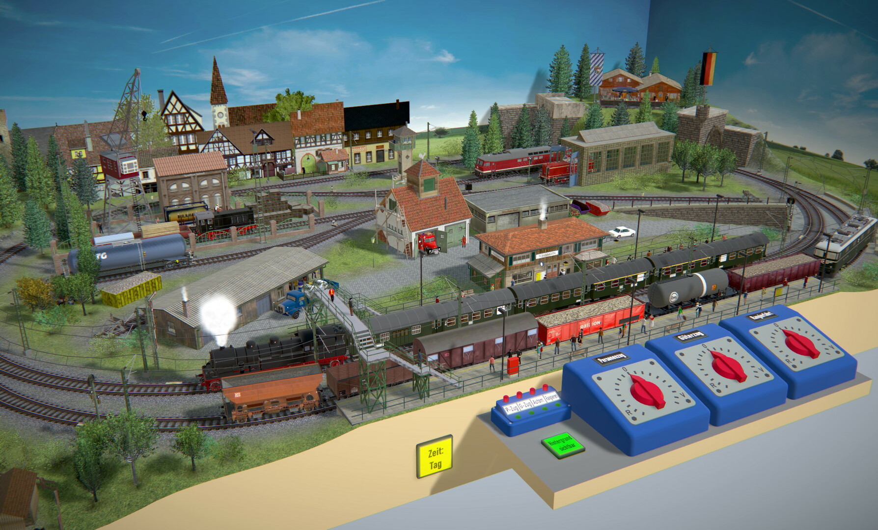 screenshot of 3D-Modellbahn Studio V9 1