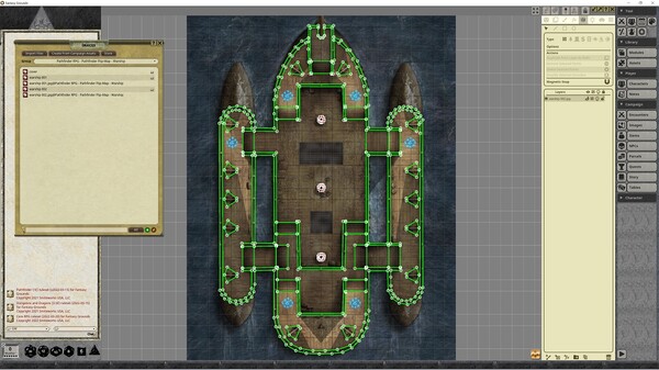 Fantasy Grounds - Pathfinder RPG - Pathfinder Flip-Mat - Warship