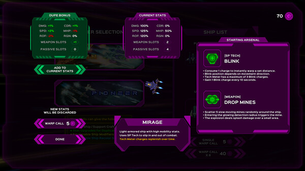 Screenshot z PhaigeX: Hyperspace Survivors