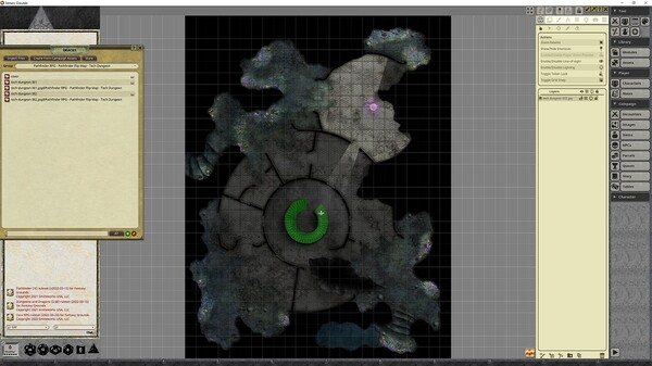 Fantasy Grounds - Pathfinder RPG - Pathfinder Flip-Mat - Tech Dungeon