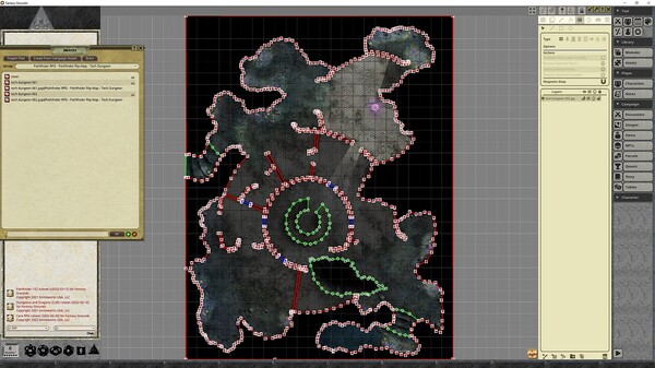 Fantasy Grounds - Pathfinder RPG - Pathfinder Flip-Mat - Tech Dungeon