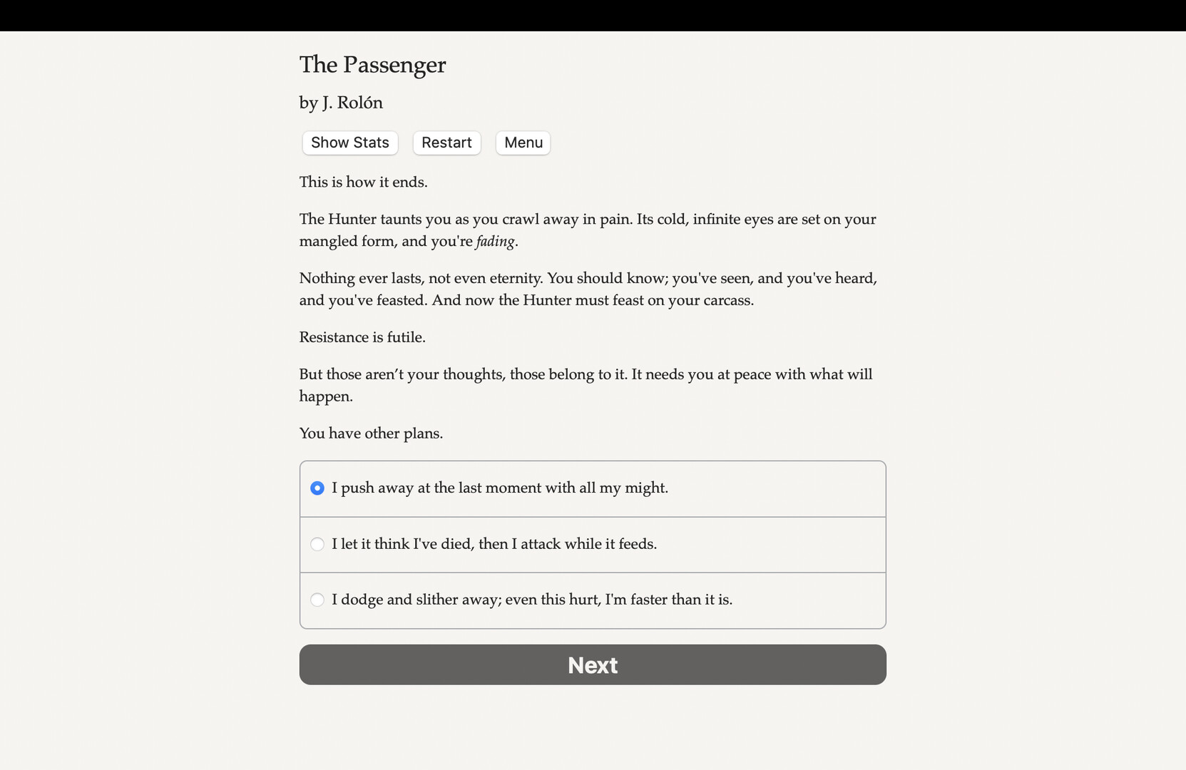 The Passenger screenshot #6