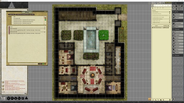 Fantasy Grounds - Pathfinder RPG - Pathfinder Flip-Mat - Noble Estate