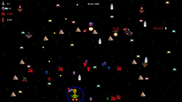 Screenshot z Putin Destroys Alien