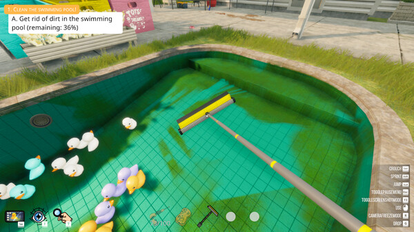 Pool Cleaning Simulator.